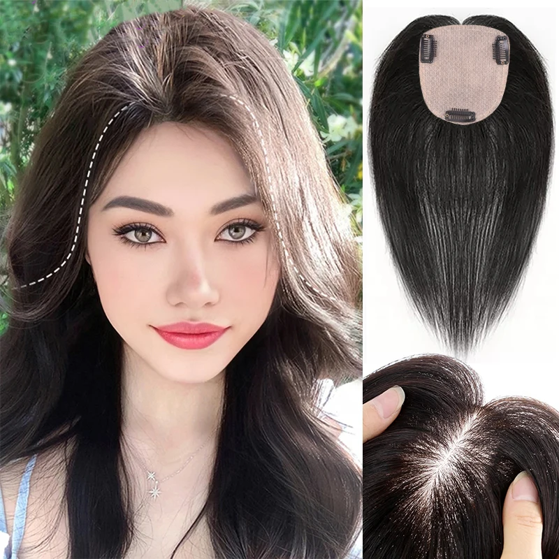 

25/30/35 CM Wig Top Patch Simulated Hair Natural And Traceless Lightweight And Breathable Straight Hair One Piece Patch