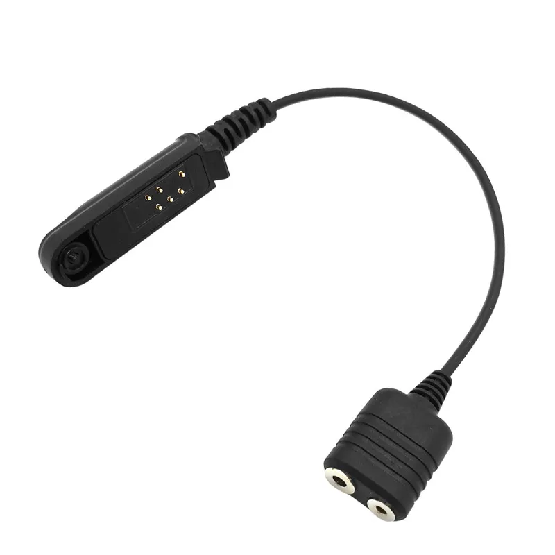 RISENKE-Walkie Talkie Audio Cable Adapter,Compatible for Baofeng BF-9700,UV-9R + Plug to UV-5R Hytera,Kenwood,2-Pin Headset Port