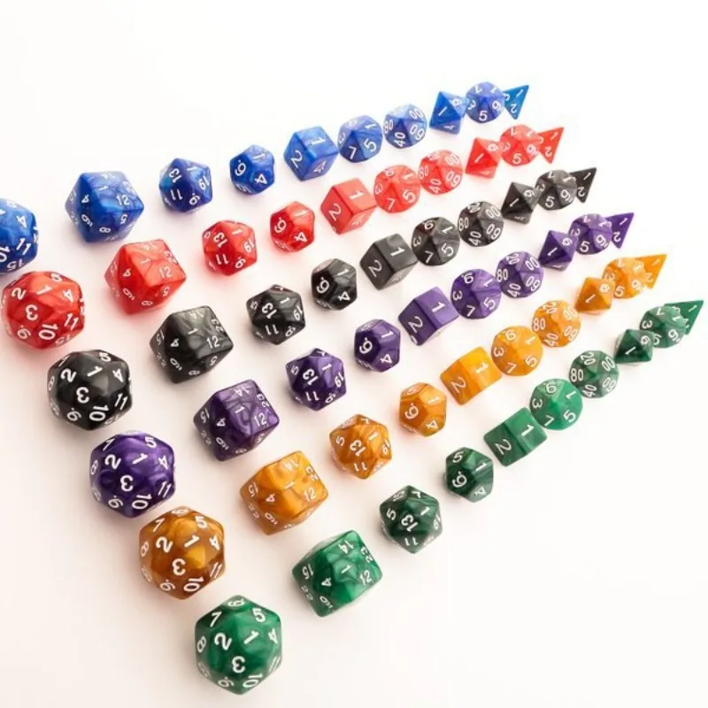 10Pcs/set Multi Sided Dice 4 To 30 Sided Multi Digital Color Dice Board Game Accessories