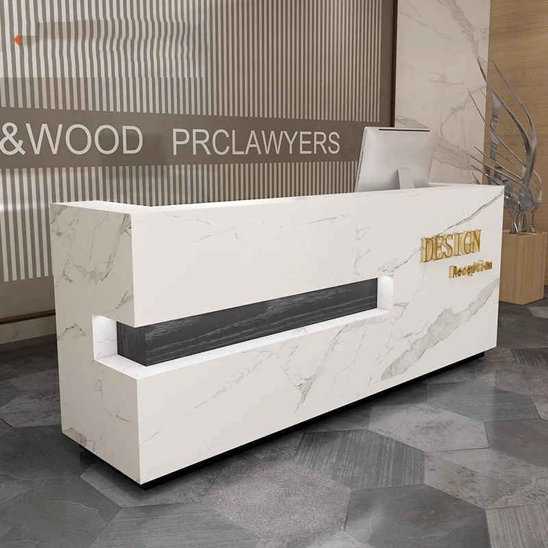 

Retail Reception Hotel Desk Register Massage Cashier Commercial Desk Beauty Counter Rezeption Desk Beauty Office Furniture