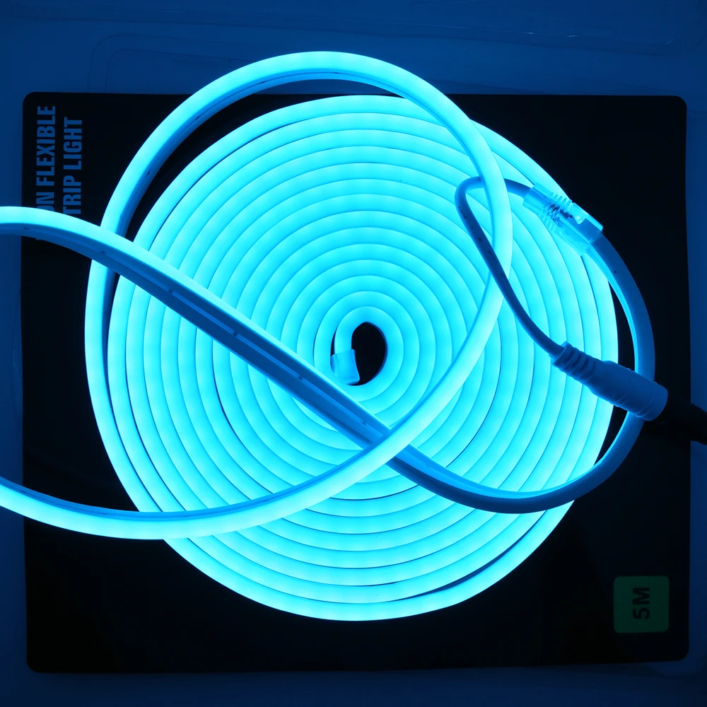 5M/Roll DC12V LED Neon 6*12mm LED Strip Light Flexible Rope Tube Waterproof Outdoor DIY Advertising Sign Backlight