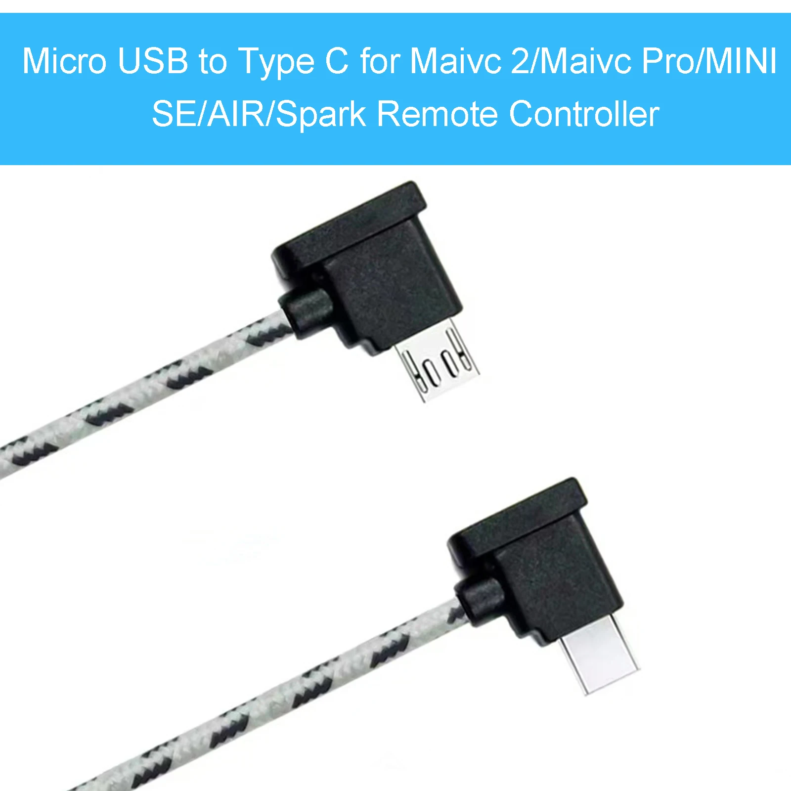 Nylon Braided Cable for Remote Controller and Smartphone Connection