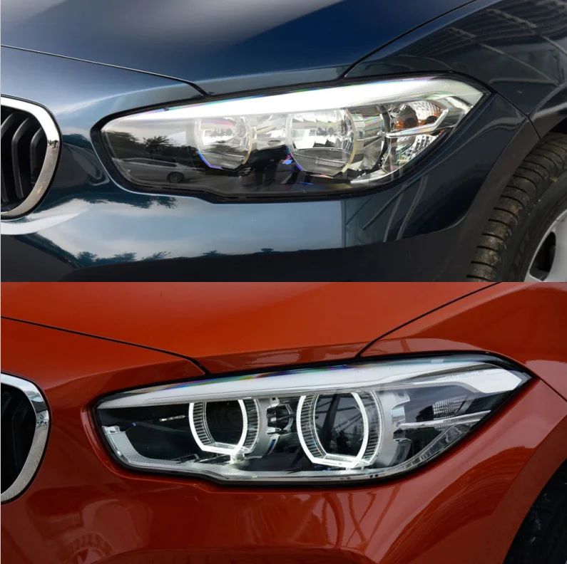 BMW 1 시리즈 F20 2015-2019 차량 램프쉐이드 램프 캡 자동차 헤드램프 쉐이드 투명 헤드라이트 클리어 글래스 커버 렌즈 쉘
