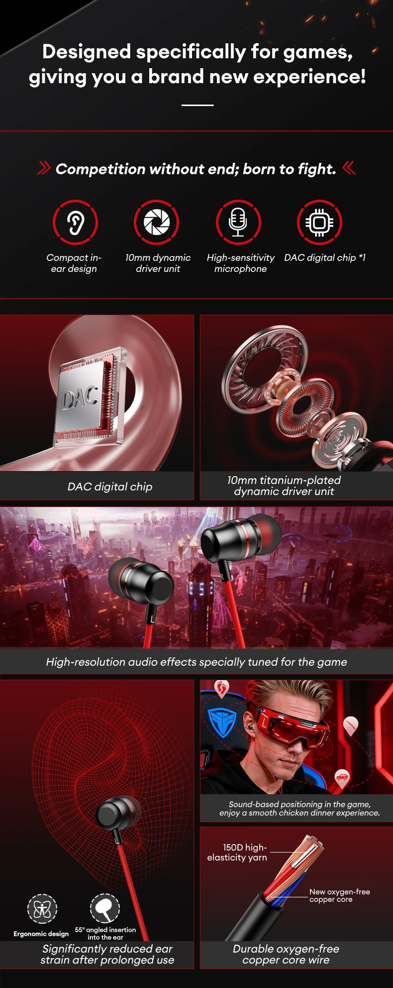 Sb57e7d2b4aaf44799f7bd112da2cabb2J Lenovo YF38 Wired Headphones Type-C/3.5mm With Wire Control In-ear Wired Earphones With Mic For Laptop Computer Tablet Phone