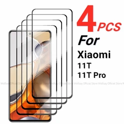 Premium Tempered Glass Screen Protector - Full Coverage, Ultra Clear, 2/4 Pack for Xiaomi 11T(Pro) (2PCS Tempered Glass)