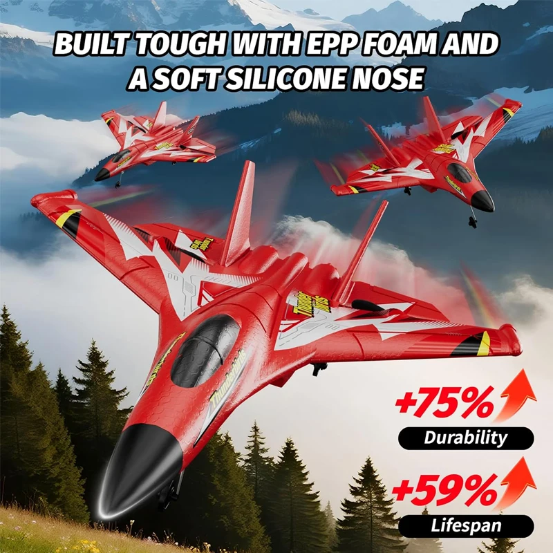 Avion RC 4DRC G6 Planeur Télécommandé 2.4G - 2 Couleurs