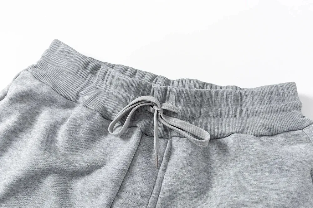 American Style Men Sweatpants Women Jogger Gym Sports Fitness Cotton Printed Casual Mid Waist Drawstring Pants