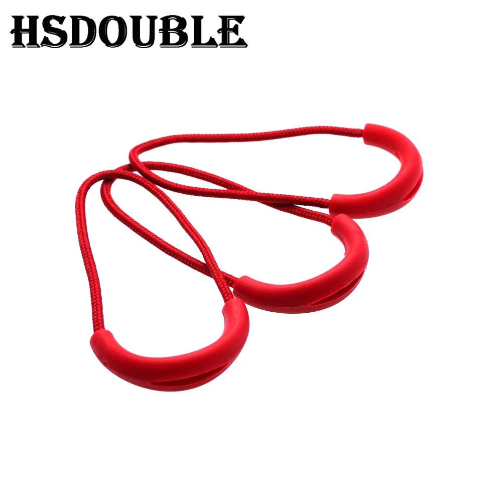 U Shape Cord Zipper Pulls Strap Lariat 10 Pcs/Pack for Apparel Accessories Color Red zipper repair kit zipper pullers zipper accessories
