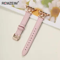 Elegant Women's PU Leather Watch Band - Premium Wrist Strap - 42(S123) 44 45 46 49 (Pink)