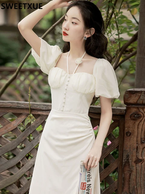 vintage white dress