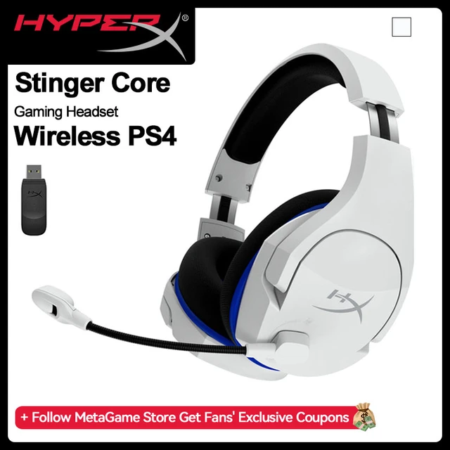 HyperX HHSS1C-KB-WT/G Cloud Stinger Core – Wireless Gaming Headset, for  PS4, PS5, PC, Lightweight, Durable Steel Sliders, Noise-Cancelling  Microphone