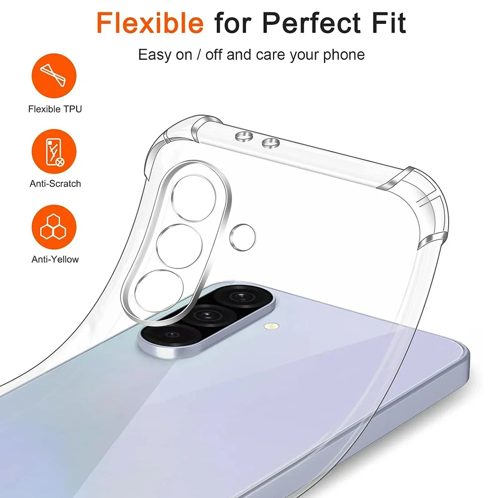 Shockproof Ultra Thin Soft Clear Silicone Back Cover - Luxury Slim Shell Case