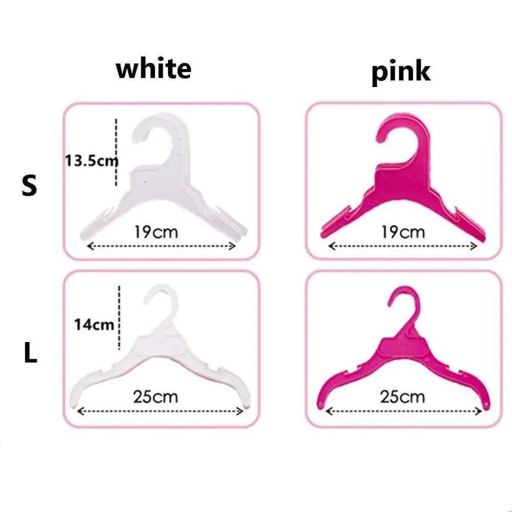 White&Red Color Space Saving Storage Solid Plastic Dog Accessories Clothing Rack Pet Product Dog Clothes Hanger 6