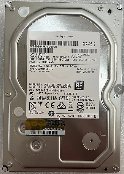 For-Hitachi-4tb-enterprise-hard-disk-HUS726040ALE610-7200-to-128m4t ...
