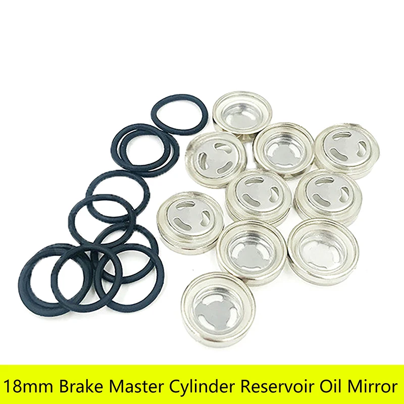 

1 Set Master Cylinder Brake Lever Reservoir Sight Glass Gasket 18mm For Motorcycle Scooter ATV Dirt Bike Hydraulic Clutch