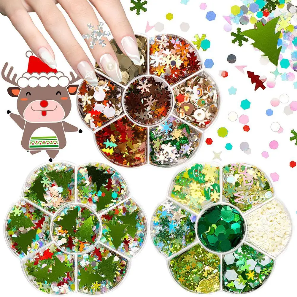

New Christmas makeup face stickers jewelry decals face small snowflake stickers sequins stage makeup makeup nail stickers hot