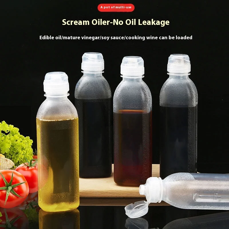 300/500/1000ml Squeeze Bottle with Nozzle Ketchup BBQ Sauce Olive Oil Dispenser Oil Container Kitchen Condiment Bottle
