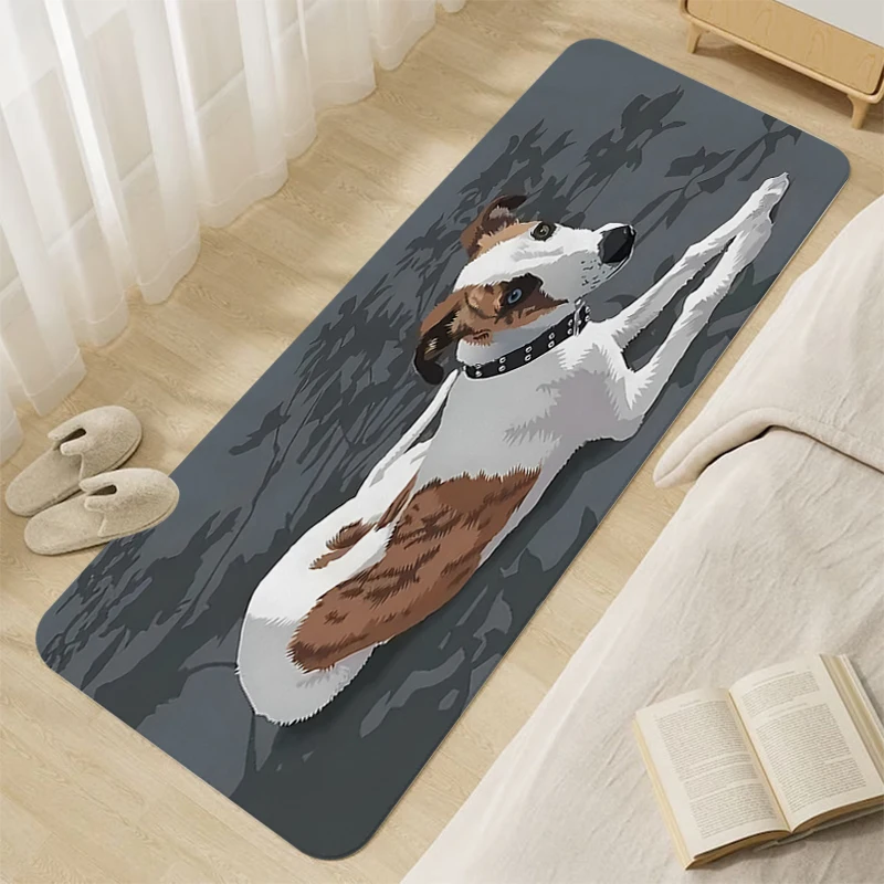 

Sleeping Room Rugs Whippet Dog Room Floor Carpet House Entrance Mat Flannel Soft Kitchen Accessories Useful Things for Home