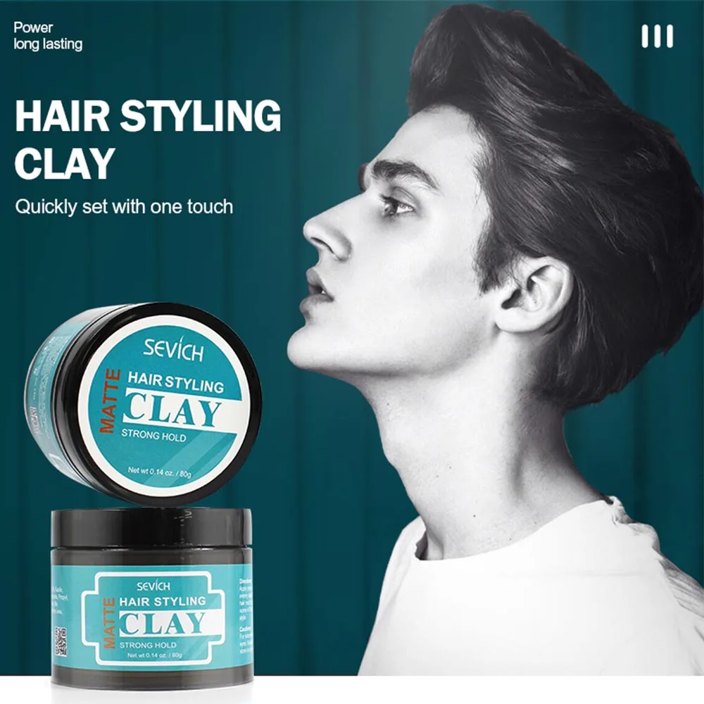 Hair Styling Clay Longlasting Hair Clay Dry Stereotypes Type Clay Disposable Strong Modeling