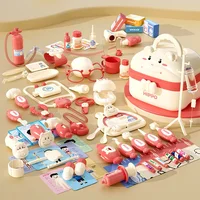 Kid Doctor Set Simulation Medical Tool Box Hospital Dentist Pretend Role Play House Game Girl Stethoscope Syringe Children Toy 2