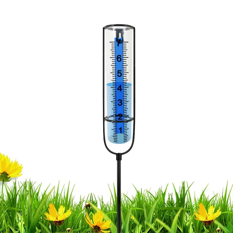 

Rain Measure Gauge Transparent Rain Water Gauge Detachable Freeze Proof Rain Gauge With Large Clear Numbers Adjustable Height