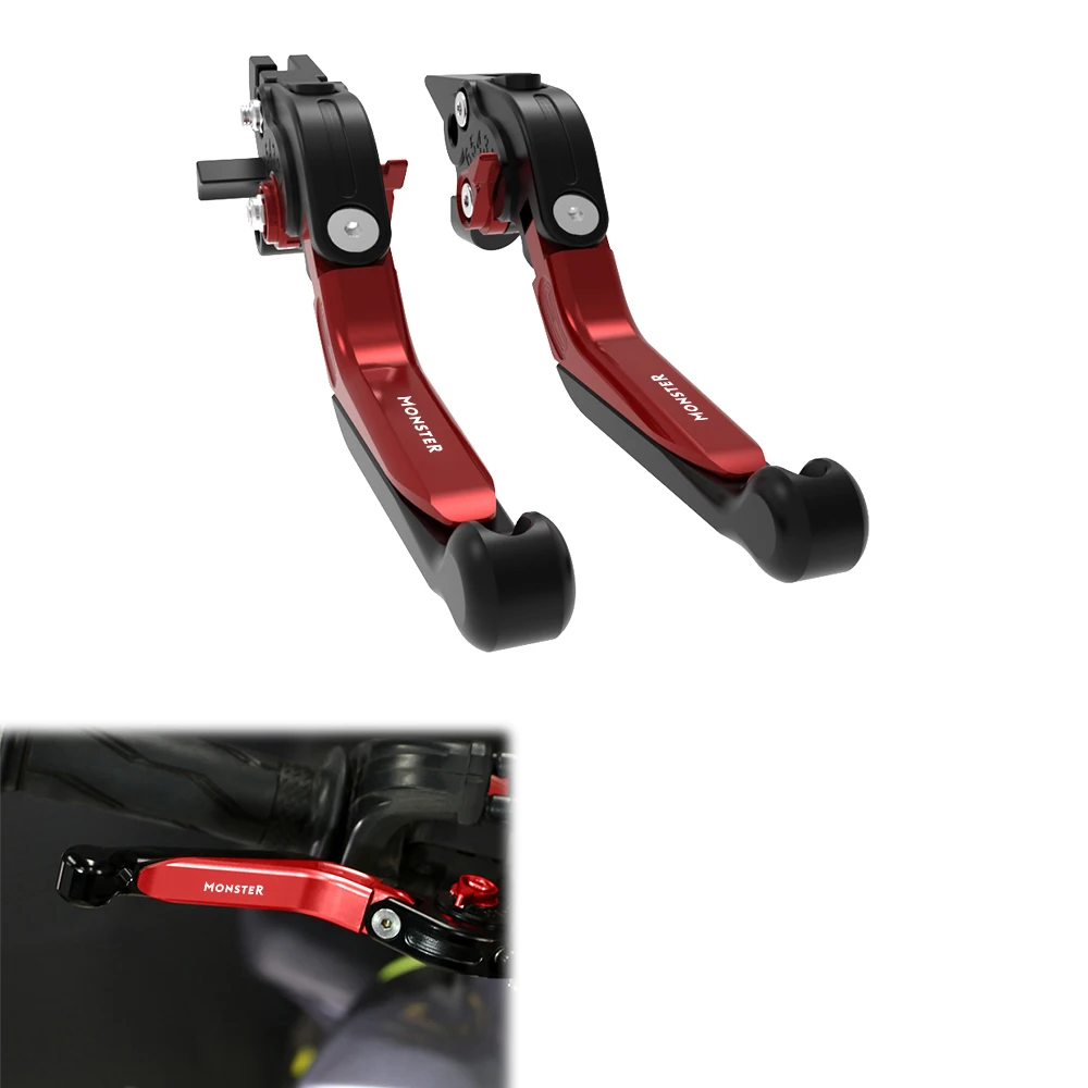 

Handle Levers For Ducati Monster/SP 937 2021 2022 2023 Motorcycle CNC Brake Clutch Levers Adjustable Foldable Extendable