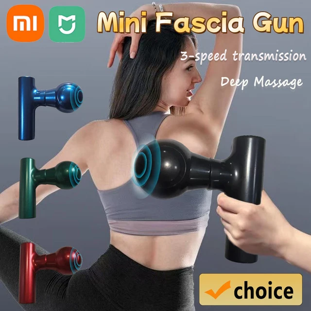 Xiaomi USB Mini Massage Gun Fascia Machine Muscle Relaxation Vibrating Rod Massage Fitness Equipment Neck Grab Fascia Gun New