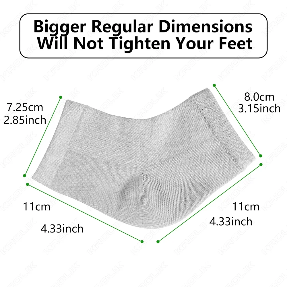 2PCS Gel Heel Socks for Moisturing Spa Gel Socks Feet Care Cracked Foot Dry Hard Skin Protector Prevent Dry Heel Feet Care Tools