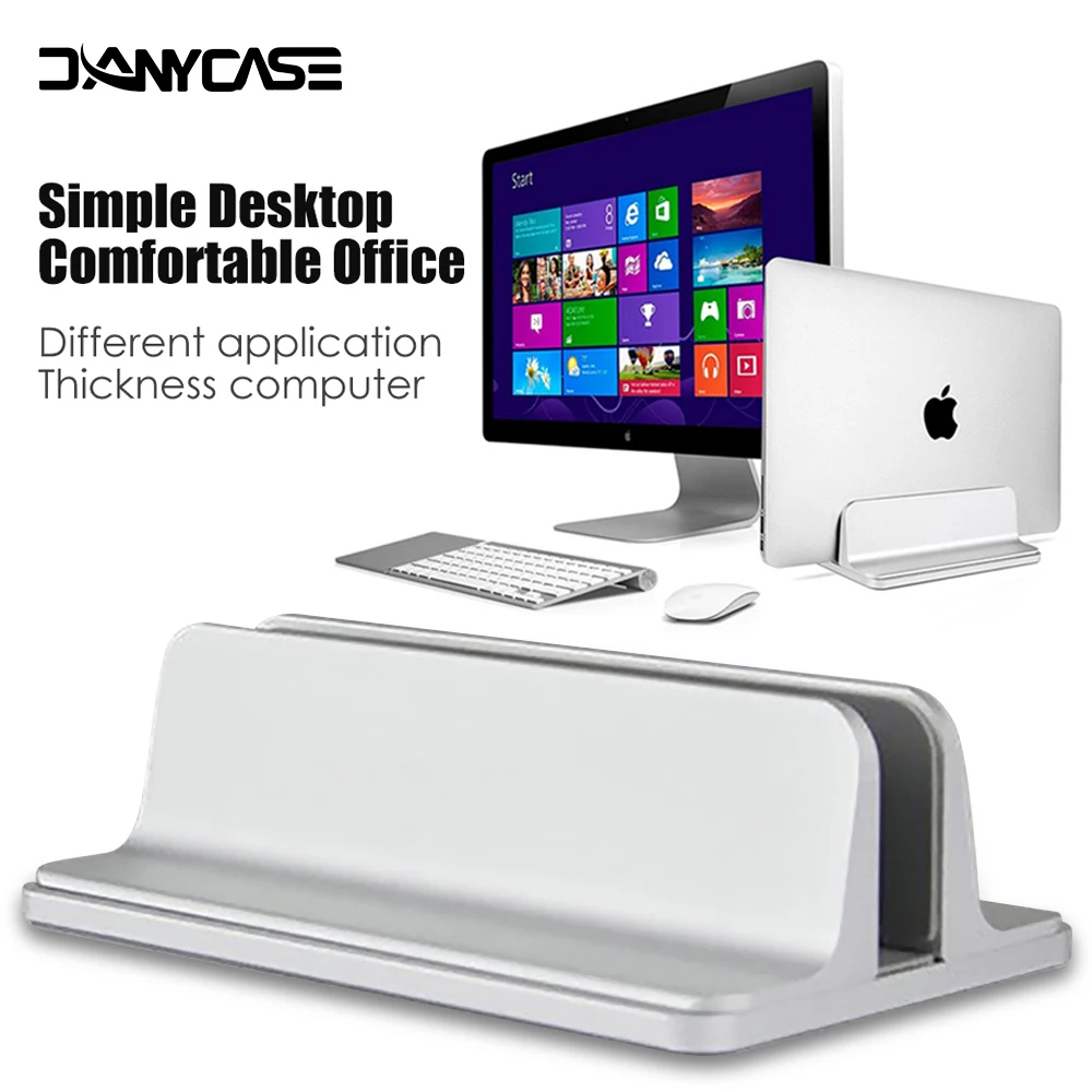 Vertical Laptop Stand For Macbook Air Pro 13 15 16 Desktop Aluminum