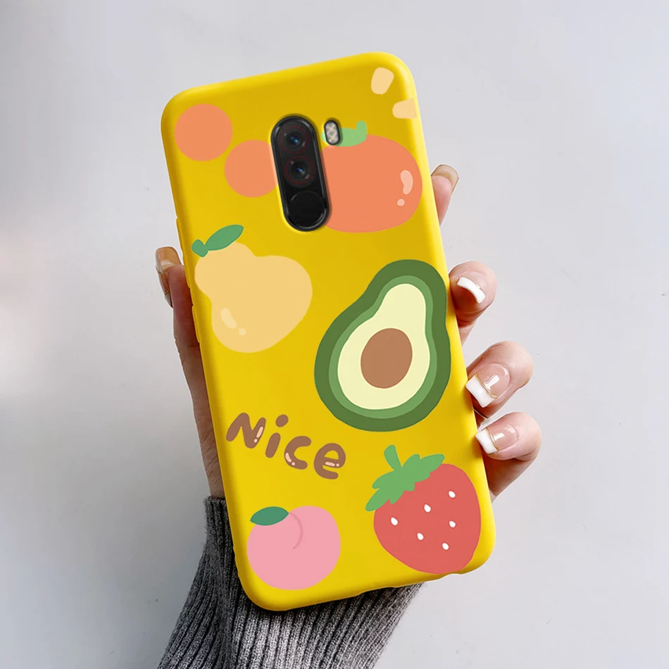 Cute Bear and Frog Cartoon Shockproof Phone Case - Soft Silicone TPU Back Cover for Xiaomi Poco Pocophone F1