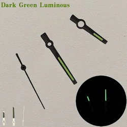 Luminous Blue Green Watch Hands - Oyster Style Movement Accessories (Matte Black Green562)