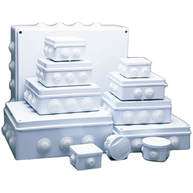Scatola di giunzione, scatola di progetto in plastica impermeabile Scatola di giunzione elettronica in ABS IP65 Custodia per comunicazioni, attrezzature antincendio, elettricità(158 * 90 * 60mm