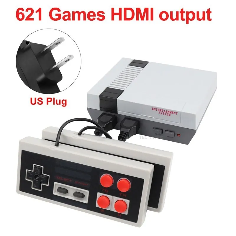 Video Game Mini 620 Jogos Retro Portátil Console Super Clássicos Emulador  TV + 2 Controles - Escorrega o Preço