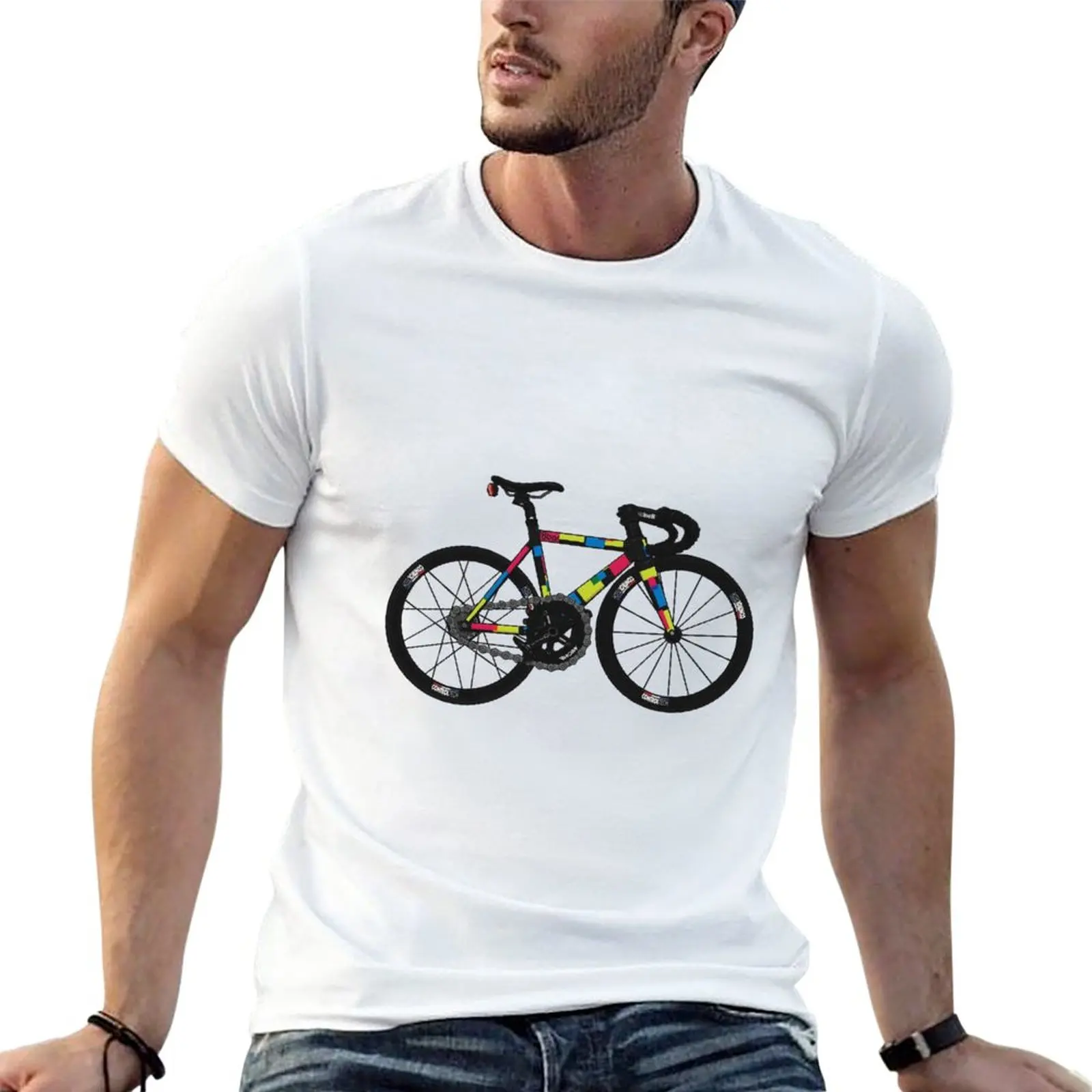

New 8bar bike T-Shirt Anime t-shirt man clothes men workout shirt