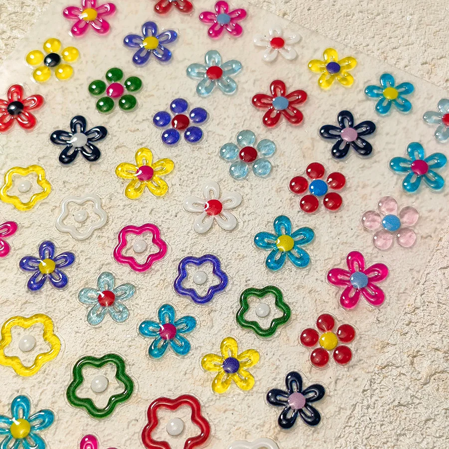Description Picture 5 of item5D Cute Moon Star Heart Butterfly Bow Nail Stickers High Quality Star Moon Butterfly Nail Art Slider Decorative Nail Stickers
