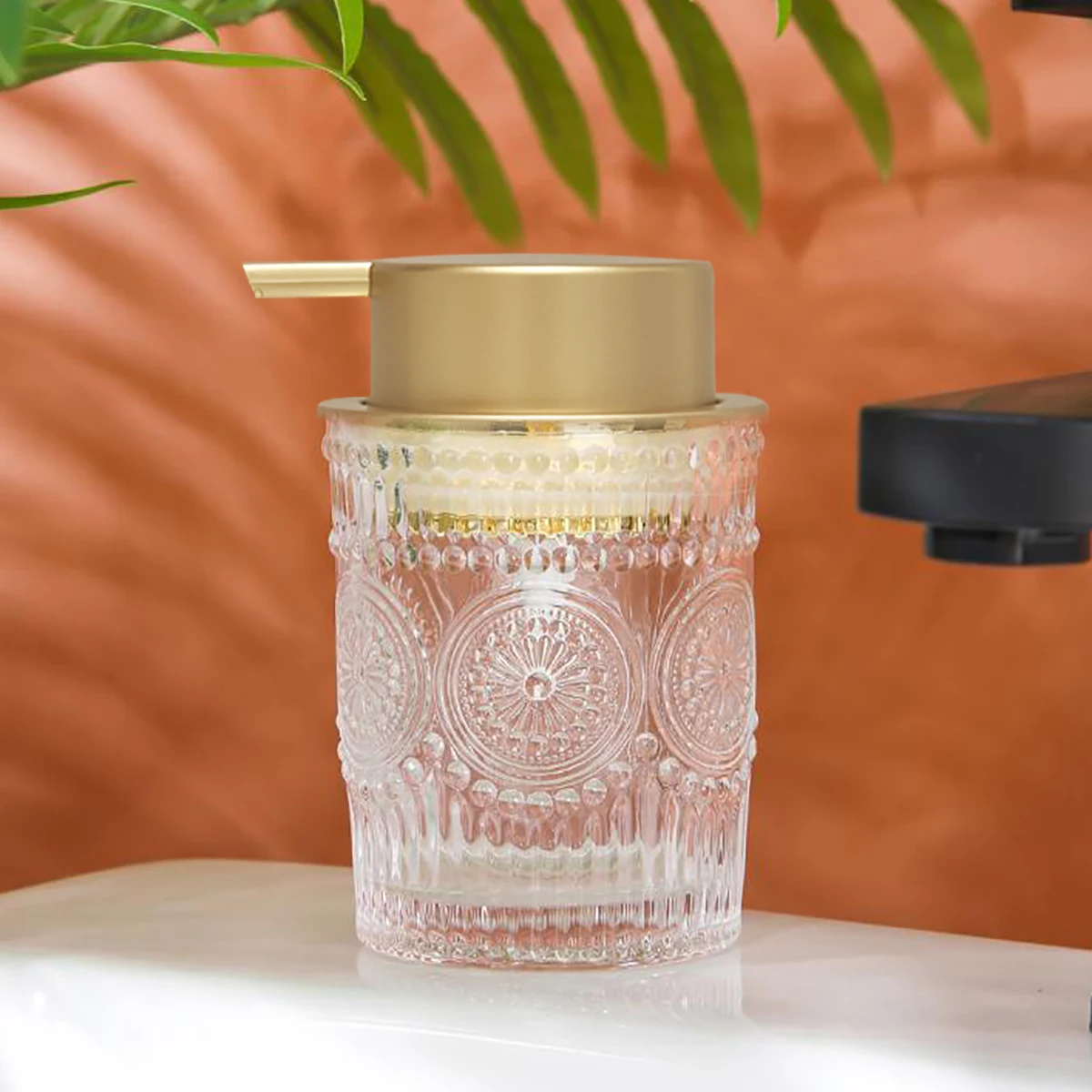 Hand Foaming Refillable Bottle Dispenser for Kitchen Bathroom Countertop Dish Soap