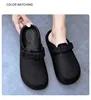 Crestar Summer Women Clogs Slippers Fashion Thick Bottom Mules Sandals Men Waterproof Garden Shoes Adult Adjustable Buckle Shoes 3