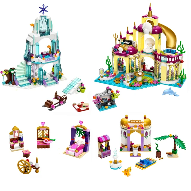 Stock Friend Series Girl Princess Castle 10435 10436 Classic Animated Bricks Compatible 41062 41063 Building Blocks Kids Toys 1
