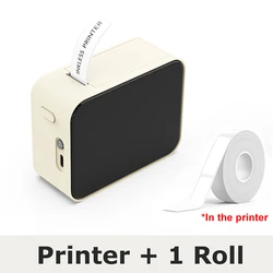 Marklife Portable Thermal Mini Label Printer - Inkless Self - Adhesive Sticker Maker (White Standard)