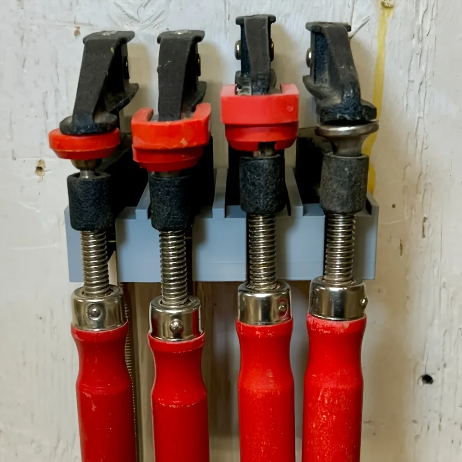 Wall-mounted Clamp Storage Bracket for Home Studio & 3D Printing Organization
