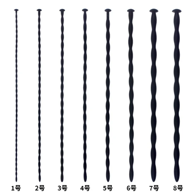 Soft Silicone Urethral Dilator Horse Eye Stick Penis Rod Male Masturbation Blockage Stimulator Catheter Sex Toys 8 Sizes For Men