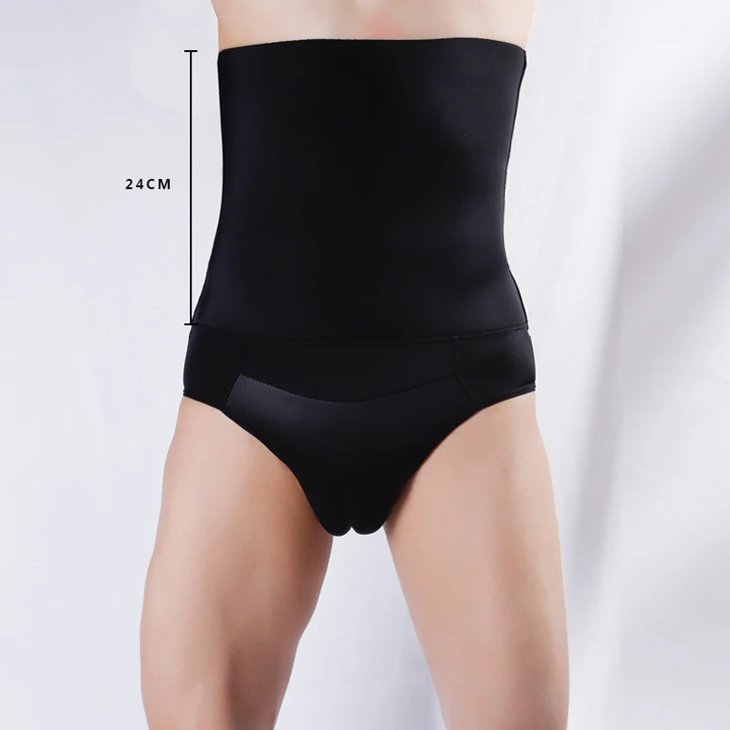 Men High Waist Boxer Shorts Tummy Slim Body Shaper Corset Men Sissy Hiding Gaff Panties Brief For Crossdressing Transgender