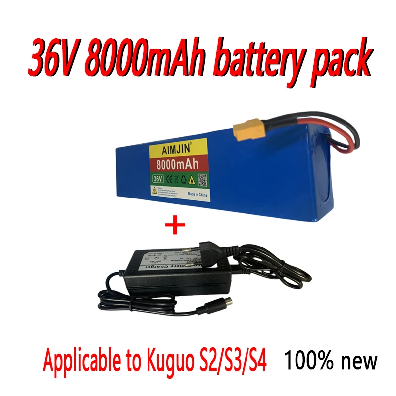 

10S3P 36V 8000mAh battery pack For large capacity42Vmotorcycle scooter XT60 plug + Charger Etc