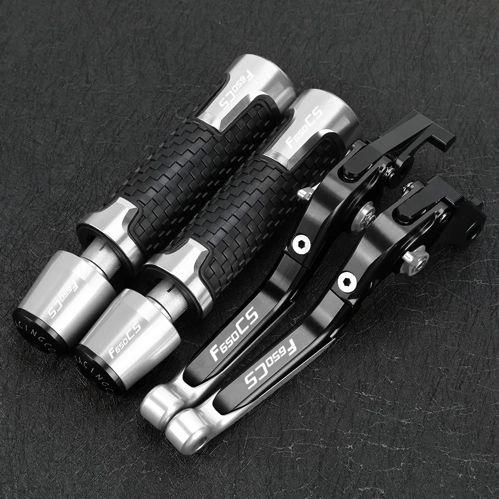 

For BMW F650CS DAKAR 2000-2007 F650CS SCARVER 2003-2004 Motorcycle Brake Clutch Levers Handlebar Handle Grips Ends Caps Slider