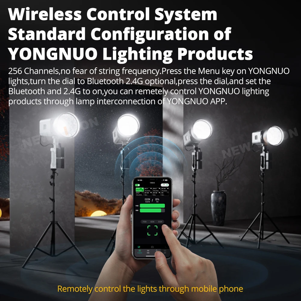 YONGNUO YN LUX200 撮影用LEDライト アダプタ付き 200W 4d9c63d6cc.jpg