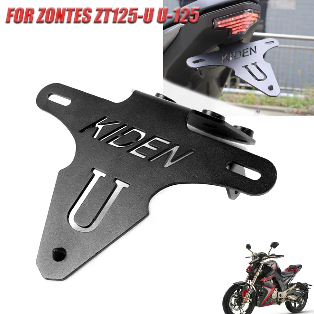 Per Zontes Zt125-U U-125 Kd150-U Porta Targa Per Moto Coda Corta Con Regolazione Della Targa Staffa Per Parafango Ordinato Eliminatore