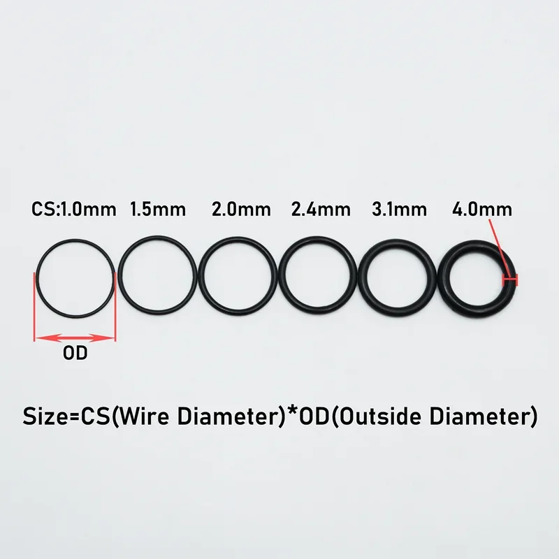 Versatile High-Temperature Oil-Resistant Rubber O-Ring Sealing Washers (100/50 Pack)
