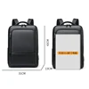 2023 New Brand Fashion Men Backpack Leather School Backpack Bag Waterproof Travel Bag Casual Leather Book Laptop Bag Male 6