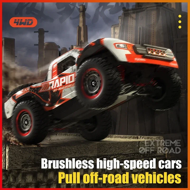 Q130 1:12 70KM/H 4WD RC Car with Light Brushless Motor Remote Control Cars High Speed Drift Monster Truck Toys for Adults Kids 4