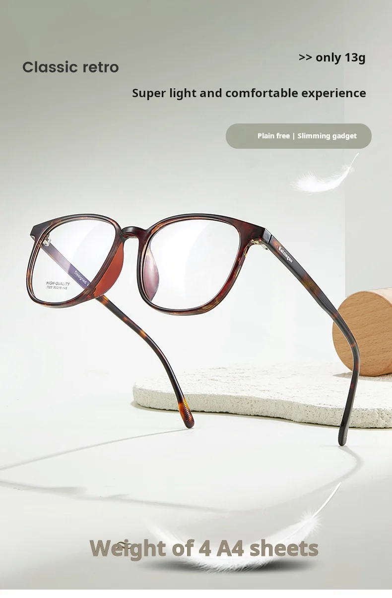 YIMARUILI 2025 Neue Retro Oval Männer und Frauen Kleine Größe Brillen Rahmen Mode Trend TR90 und Acetat Optische Gläser 7325 – Detail 12